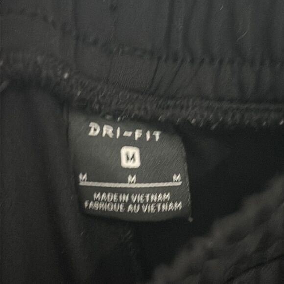 Nike Black Dri-FIT Joggers Men’s Size Medium, Drawstring Waist Athletic Pants - Picture 3 of 6